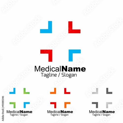 Medical Medicine Medic Hospital logo icon vector 