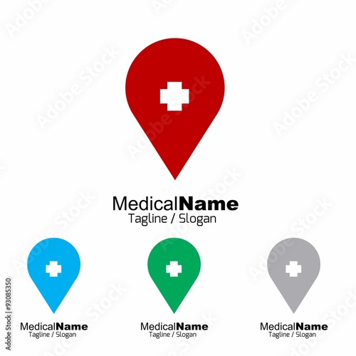 Medical Medicine Medic Hospital logo icon vector 