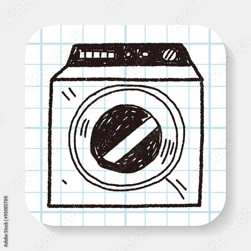 washing machine doodle
