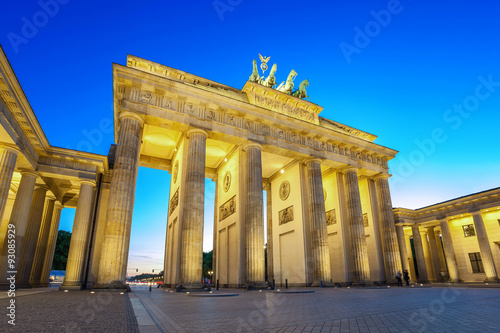 Brandenburg Gate at night - Berlin - Germany
