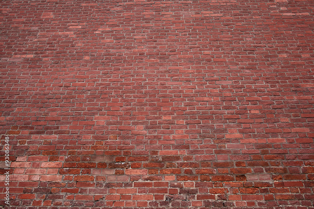Texture red brick wall - obrazy, fototapety, plakaty 