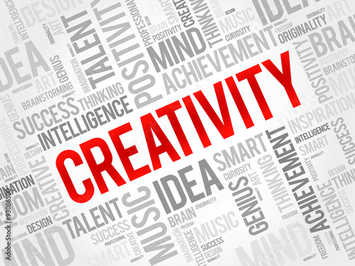 Creativity word cloud concept