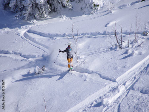 ski hors pistes photo