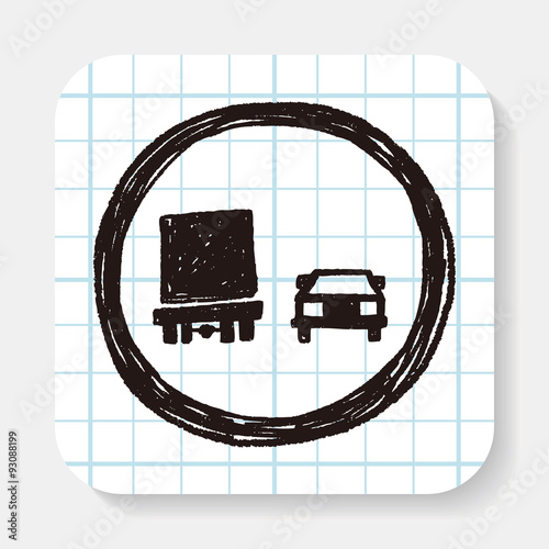 no overtaking doodle