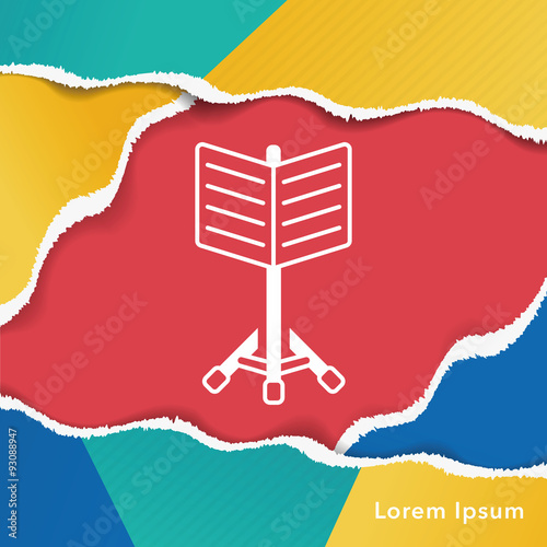Music stand icon