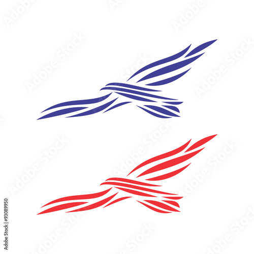 Logo Eagle Abstract, vector, editabel, logo 
