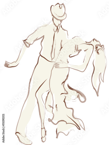 Man and Woman Dancing Together