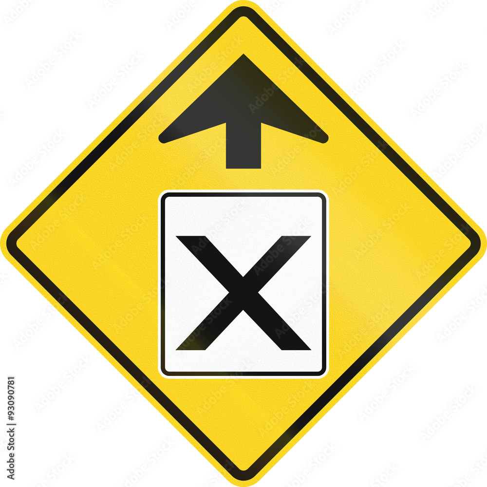 Pedestrian Crossing Ahead In Toronto Pedestrian Crossing Ahead In Toronto