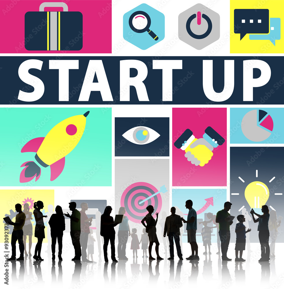Start Up Business New Launch Technology Concept Start Up Business New Launch Technology Concept
