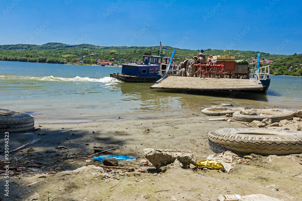 Obraz premium River crossing.