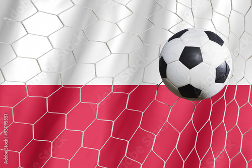 Poland symbol soccer ball