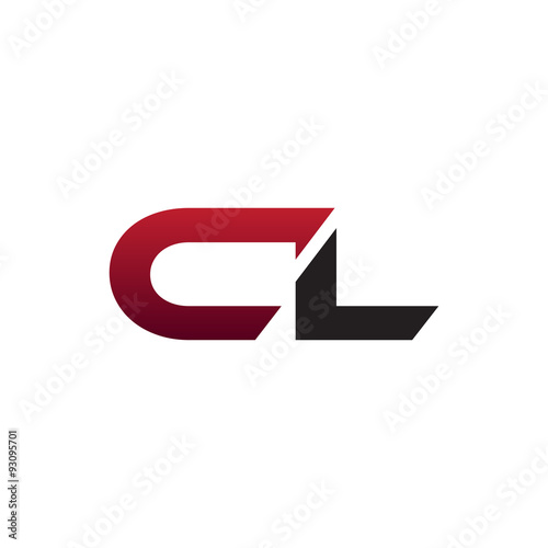 modern initial logo CL