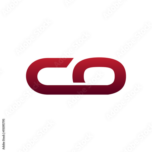modern initial logo CO