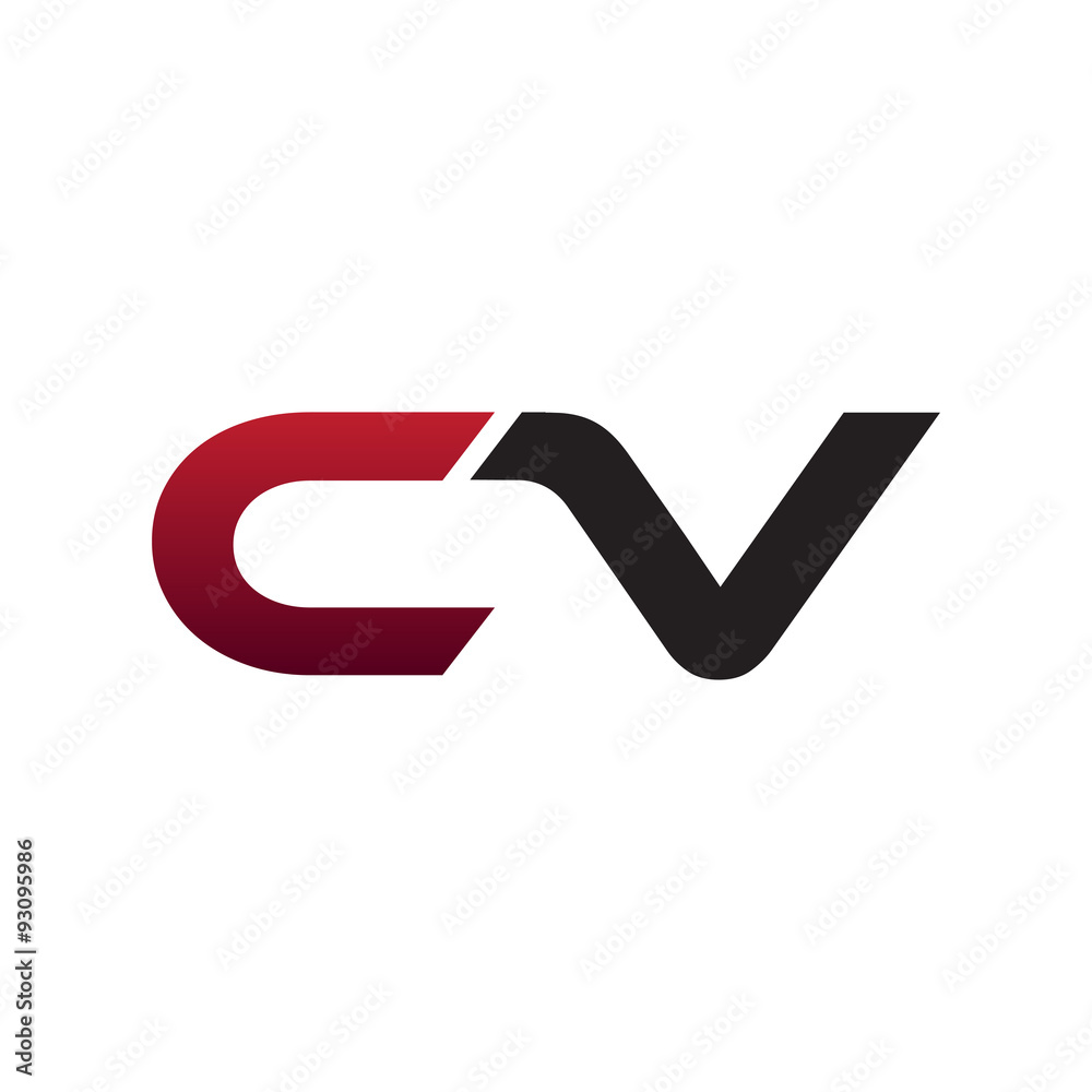 modern initial logo CV modern initial logo CV