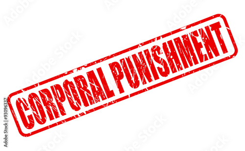 CORPORAL PUNISHMENT red stamp text