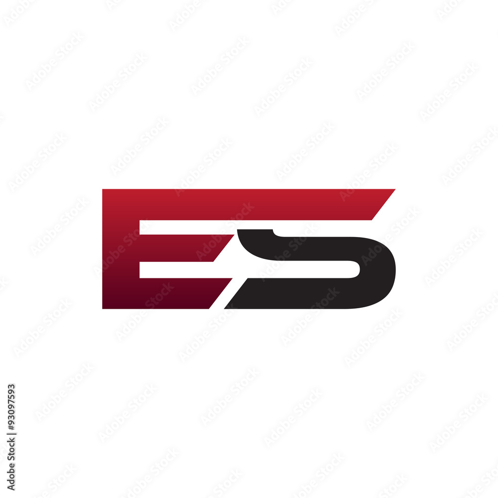 modern initial logo ES