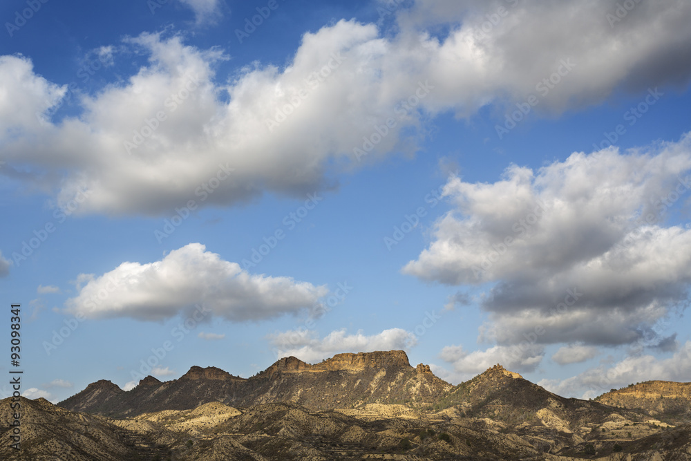 Mountain chain. El Garruchal, Región de Murcia, Spain Mountain chain. El Garruchal, Región de Murcia, Spain