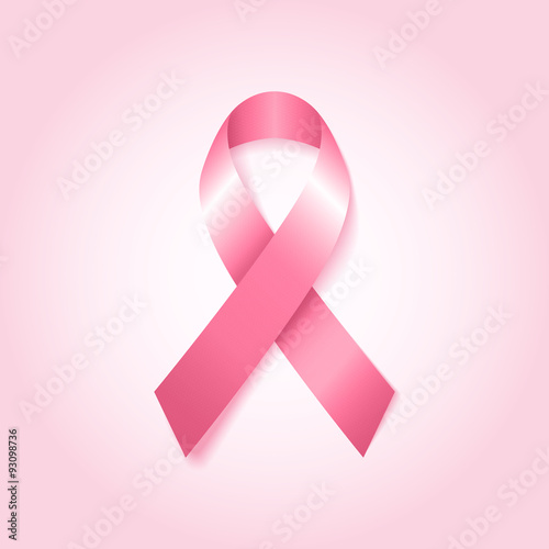 Breast cancer awareness pink ribbon