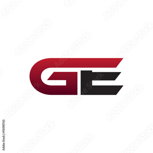 modern initial logo GE