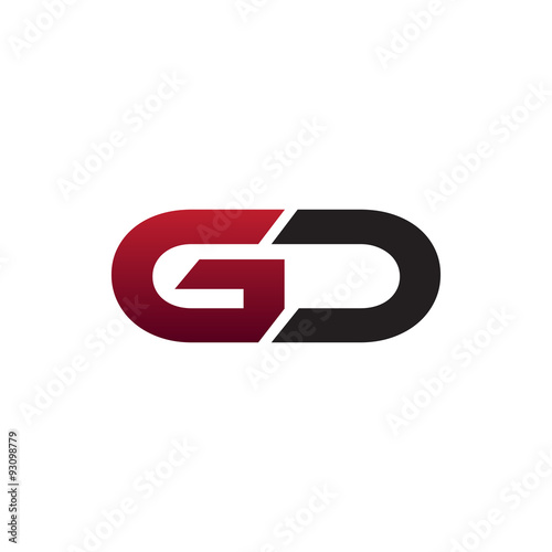 modern initial logo GD © triwaw