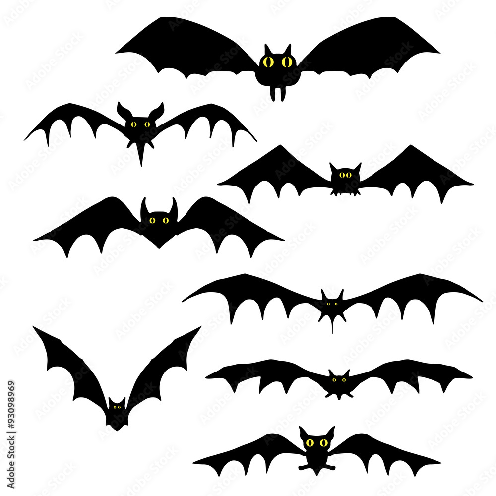 bat silhouettes bat silhouettes