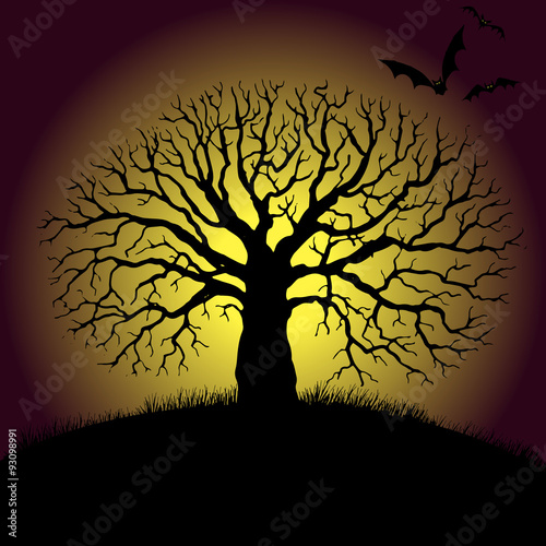 tree and bat silhouettes © cat_arch_angel