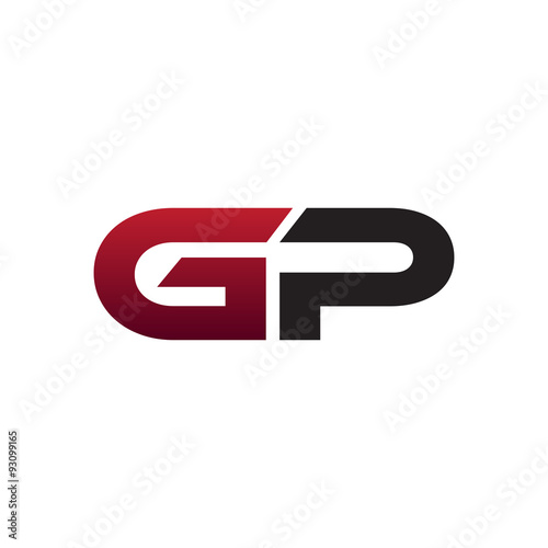 modern initial logo GP