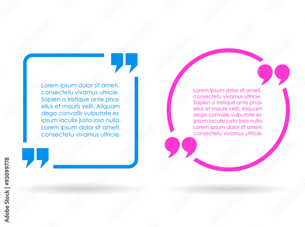 Fototapeta premium Text quote bubbles