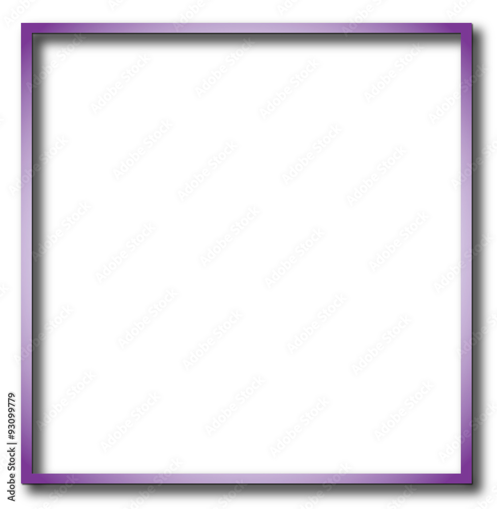 Illustration of purple empty, single, colorful, web, internet, square frame.
