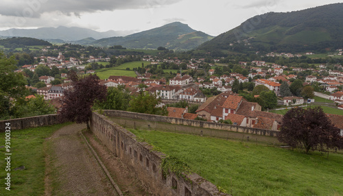 View over Saint Jean Pied de Port, starting point of the Camino de Santiago photo