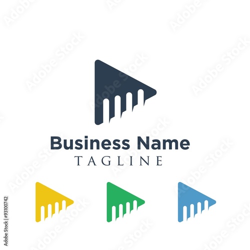 Video vector logo icon