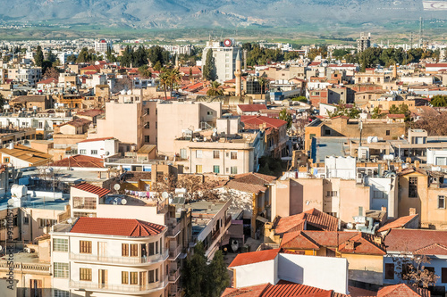 Aerival view of Ledra street. Nicosia, Cyprus © kirill_makarov