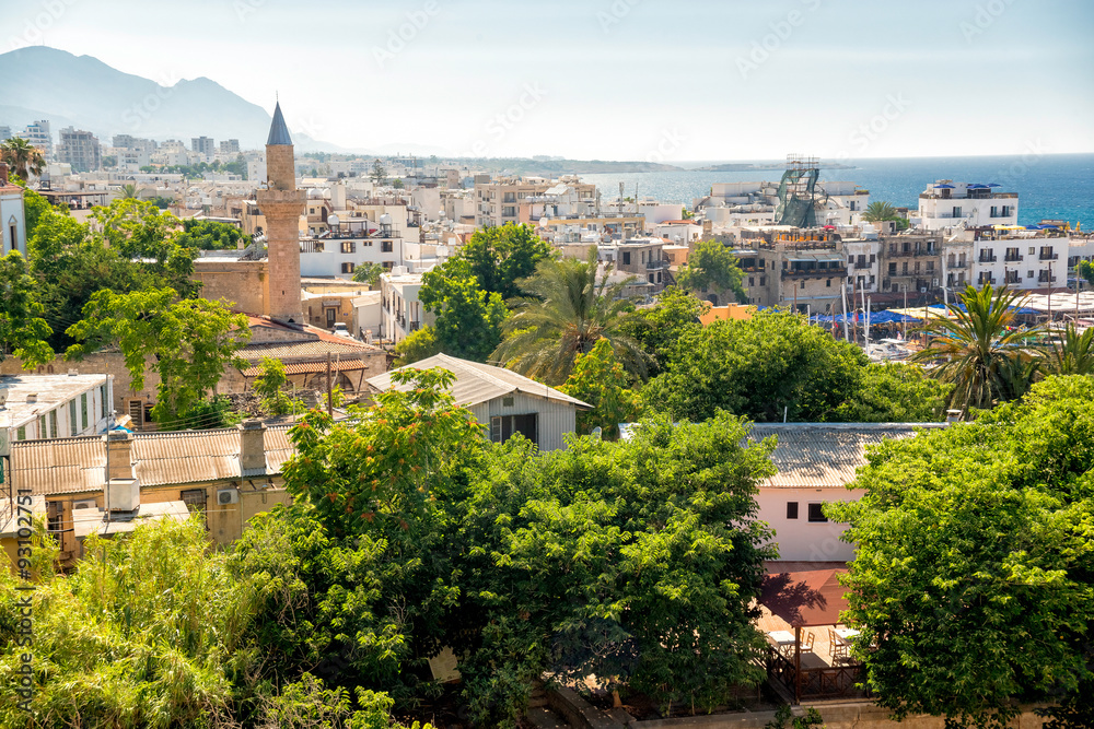 View of old town of Kyrenia. Cyprus