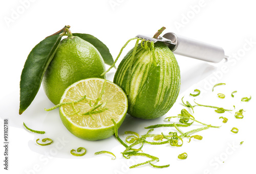 Foto Zester with lime zest