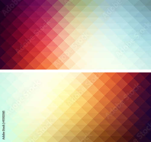Vector abstract geometric background with triangle
