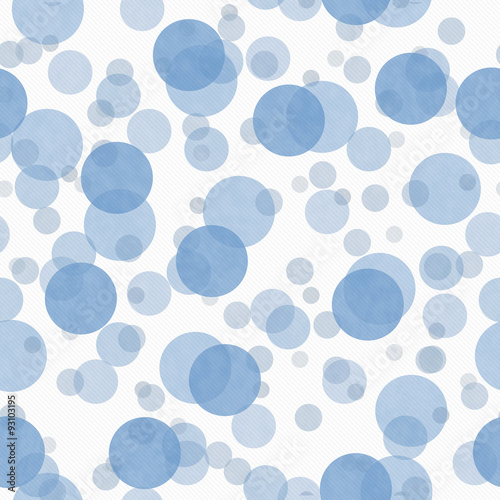 Blue and White Transparent Polka Dot Tile Pattern Repeat Backgro © Karen Roach