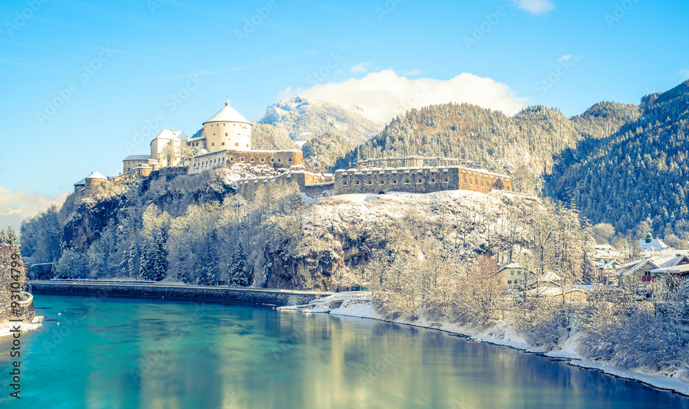 Naklejka premium Panorama Festung Kufstein, Tirol