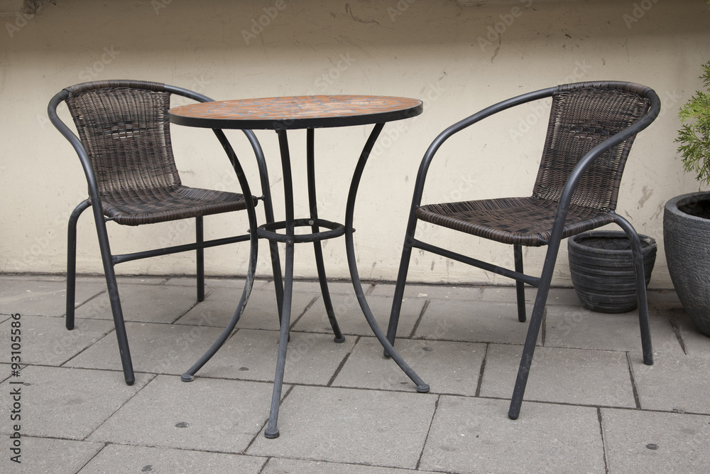 Cafe Table and Chair Cafe Table and Chair