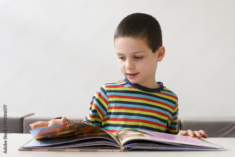 Child reading a book Child reading a book