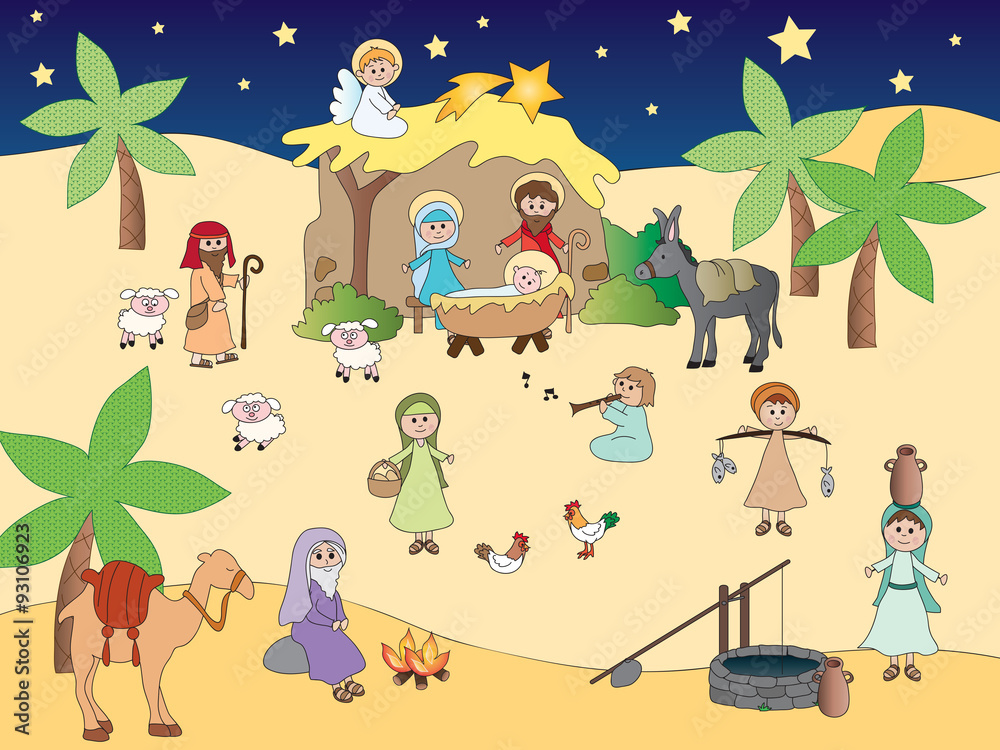 Naklejka premium nativity