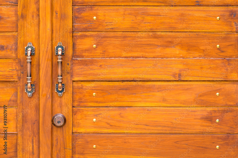 Fototapeta premium Wood door