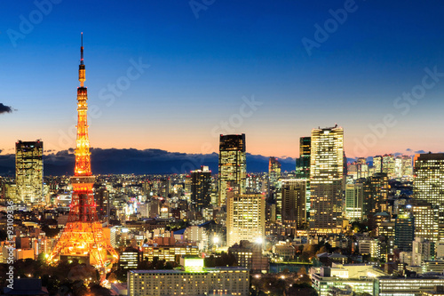 Tokyo Tower in Tokyo, Japan. © pigprox