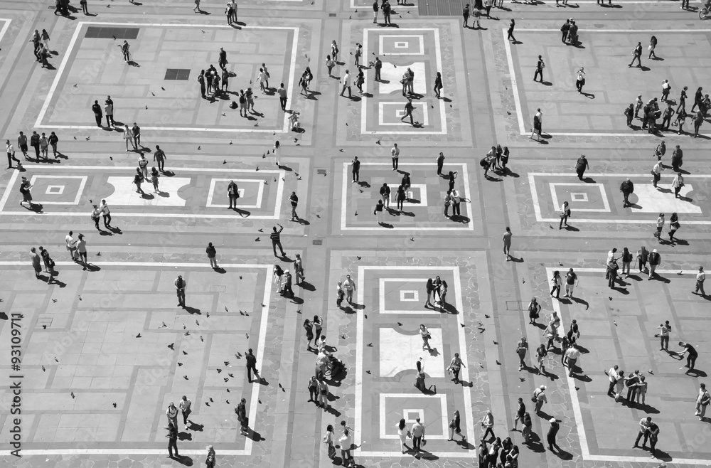 Fototapeta premium View from Milan cathedral, Duomo di Milano