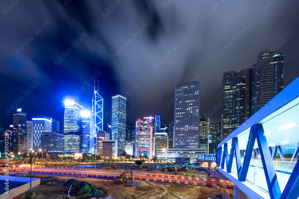 Fototapeta premium panorama of skyscrapers in a modern city