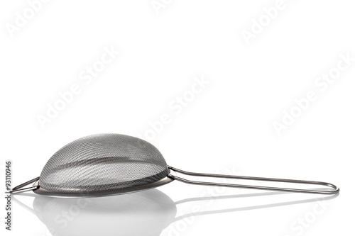 one utensil strainer on a white isolated background