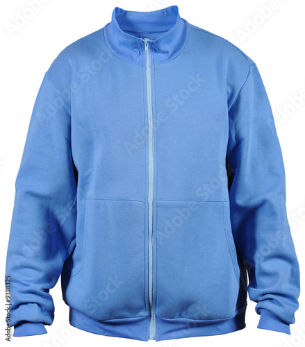 isolated on white blue sport jacket