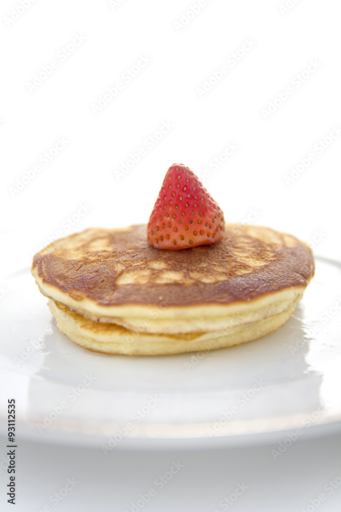Pancakes with strawberry Pancakes with strawberry
