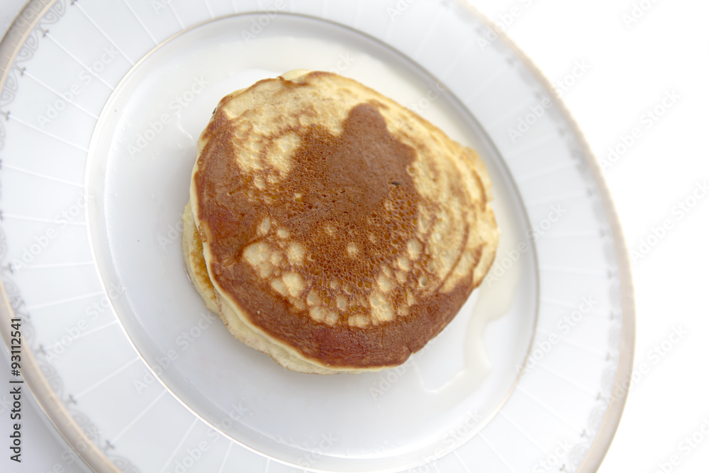 Pancakes with strawberry