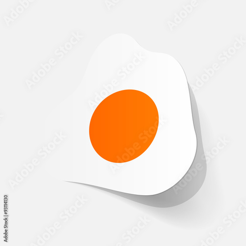 paper sticker: egg