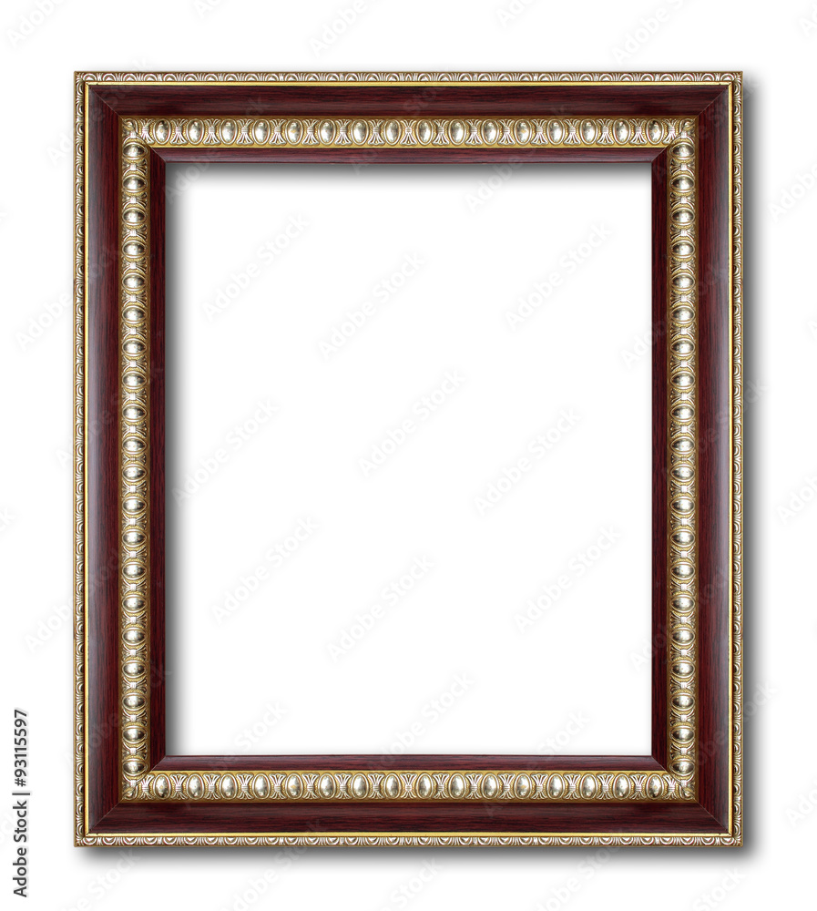 Antique Frame Isolated On White Background Antique Frame Isolated On White Background